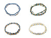 Elastic bracelets made of hematite set of 2 pcs