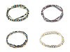 Set flexible Armbänder aus Hämatit, 2 Stk.
