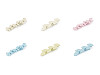 Kovová sponka do vlasů mašle, listy
