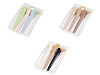 Barrettes à cheveux métallique avec dents