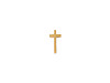 Stainless steel pendant, cross 10x21 mm