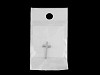 Stainless steel pendant, cross 10x21 mm
