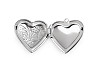 Madailónik roztvárací srdce zdobený Ø29 mm z nerezovej ocele