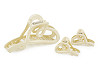 Heart hair claw clip set of 2+1 pcs