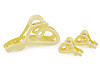 Heart hair claw clip set of 2+1 pcs