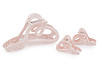 Heart hair claw clip set of 2+1 pcs