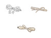 Hair clip with rhinestones, bow