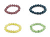 Bracelet extensible avec perles de verre