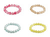 Bracciale composto da perline minerali, sintetiche e in vetro