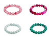 Bracelet extensible avec perles de verre