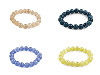 Bracelet made of mineral, synthetic and glass beads