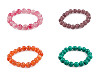 Bracelet made of mineral, synthetic and glass beads