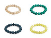 Bracelet made of mineral, synthetic and glass beads