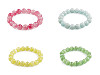 Bracelet made of mineral, synthetic and glass beads