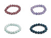 Bracciale composto da perline minerali, sintetiche e in vetro
