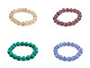 Bracciale composto da perline minerali, sintetiche e in vetro