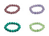 Bracciale composto da perline minerali, sintetiche e in vetro