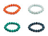 Bracelet extensible avec perles de verre