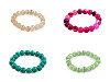 Bracelet made of mineral, synthetic and glass beads