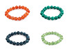 Armband aus Mineral-, Kunst- und Glasperlen