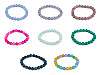 Pulsera de cuentas de minerales, materiales sintéticos y vidrio
