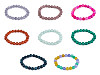 Pulsera de cuentas de minerales, materiales sintéticos y vidrio