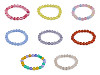 Bracelet made of mineral, synthetic and glass beads