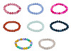 Bracelet made of mineral, synthetic and glass beads