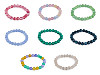 Pulsera de cuentas de minerales, materiales sintéticos y vidrio
