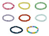 Bracelet made of mineral, synthetic and glass beads