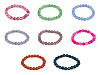 Bracelet avec perles en verre, minérales et synthétiques