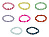 Pulsera de cuentas de minerales, materiales sintéticos y vidrio
