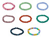 Pulsera de cuentas de minerales, materiales sintéticos y vidrio