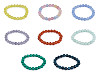 Bracelet avec perles en verre, minérales et synthétiques