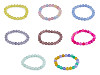 Bracelet made of mineral, synthetic and glass beads