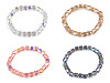 Pulsera elástica de cuentas facetadas con efecto AB