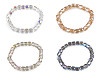 Pulsera elástica de cuentas facetadas con efecto AB