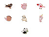 Broche/insignia de animal