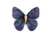 Brošňa motýľ textilný