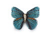 Brošňa motýľ textilný
