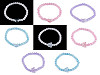 Stretch bracelet made of glass beads cat, butterfly, star