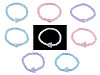 Bracelet extensible en perles de verre, Chat, Papillon, Étoile