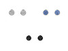 Boucles d’oreilles en acier inoxydable avec strass