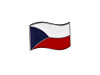 Brošňa / odznak mini vlajka Česká republika