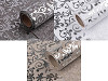 Jute Imitation with Ornaments width 24 cm