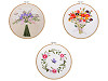 Kit de broderie/point de croix, motif pré-imprimé