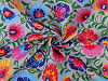 Cotton Fabric / Canvas - Traditional Folk Style