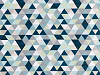 Bavlněná látka / plátno trojúhelníky