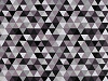 Bavlněná látka / plátno trojúhelníky