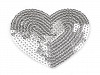 Iron on Patch Heart with sequins